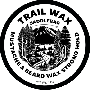 Trail Wax Strong Hold mustache wax - saddlebag scent